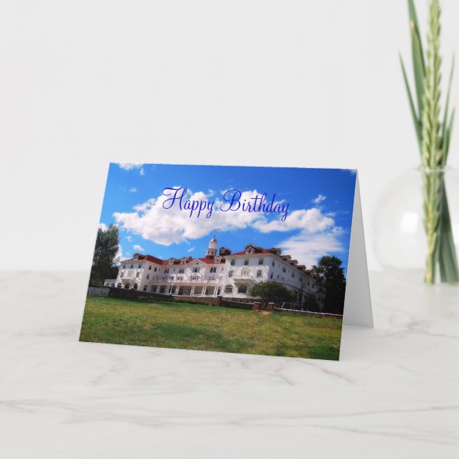 Happy Birthday, Stanley Hotel, Colorado Card (Front)