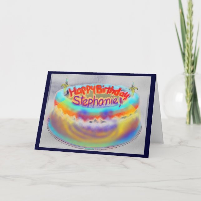 Happy Birthday Stephanie ! Card (Front)