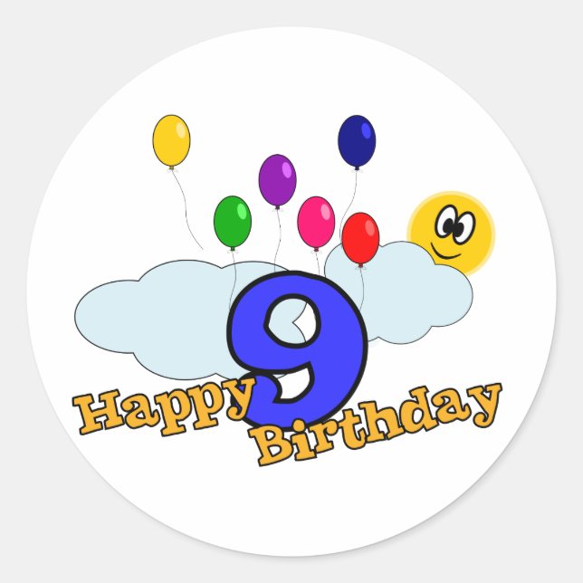 Happy Birthday Sticker (Front)