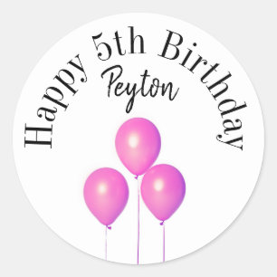 Happy birthday stickers