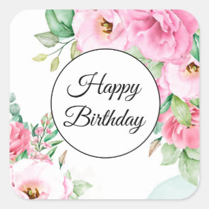 Happy Birthday Stickers