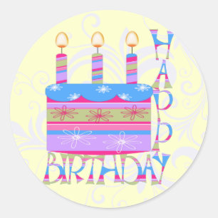Happy Birthday Stickers