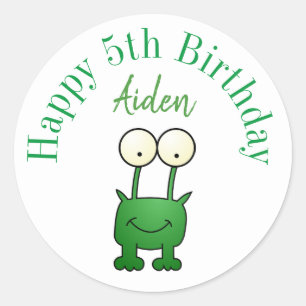 Happy birthday stickers personalized