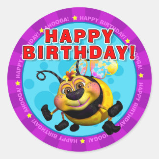 Happy Birthday! Stickers with BeeWee