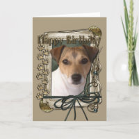 Happy Birthday - Stone Paws - Jack Russell