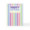 Happy Birthday stripey card