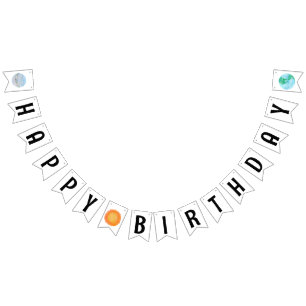 Happy Birthday Sun And Planets Bunting