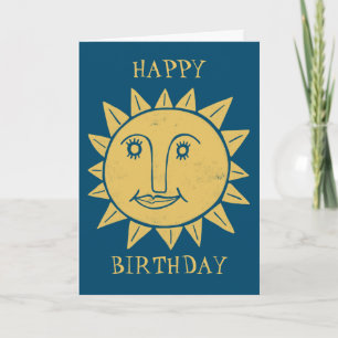 HAPPY BIRTHDAY SUNSHINE Blue Card