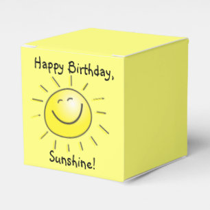 Happy Birthday, Sunshine! Favour Box
