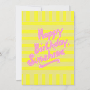 Happy birthday sunshine greeting Postcard