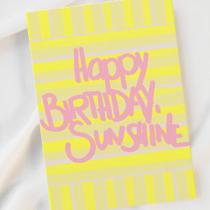 Happy birthday sunshine greeting Postcard