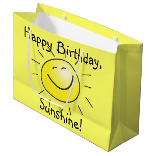 Happy Birthday, Sunshine! Large Gift Bag