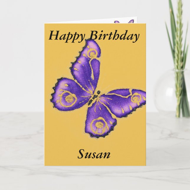 Happy birthday Susan Card (Front)