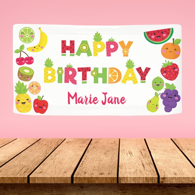 Happy Birthday sweet fruit Banner (Creator Uploaded)