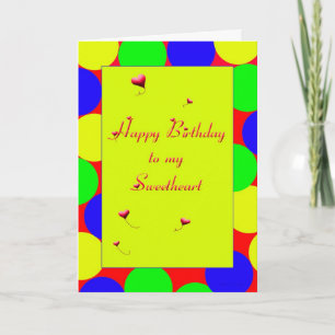 Happy Birthday Sweetheart Card
