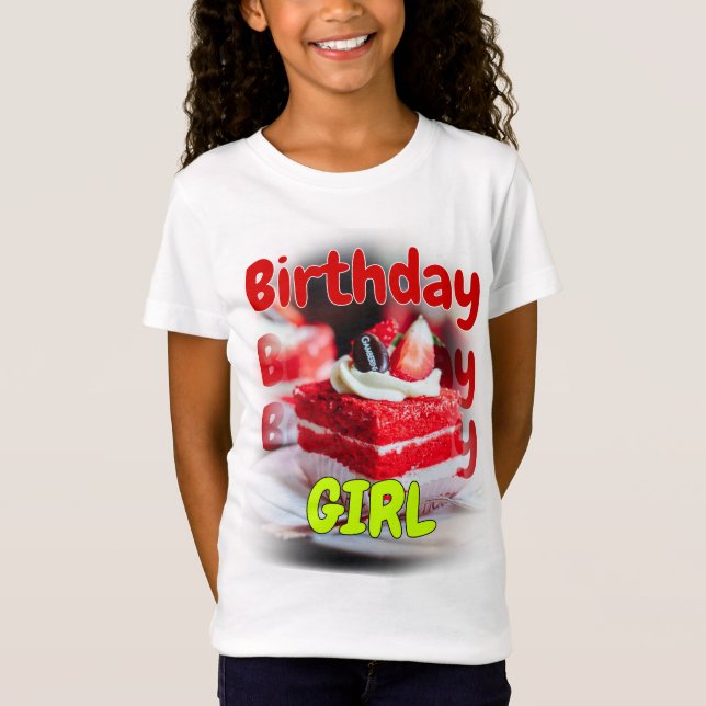 Happy Birthday T Shirt Girl (Front)