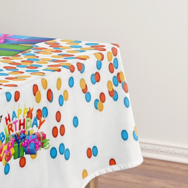Happy Birthday Tablecloth (In Situ)
