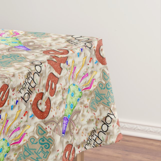 Happy Birthday Tablecloth Friends Family  (In Situ)