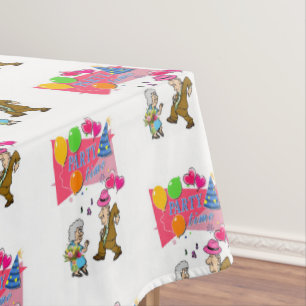 Happy Birthday Tablecloth It's Party Time