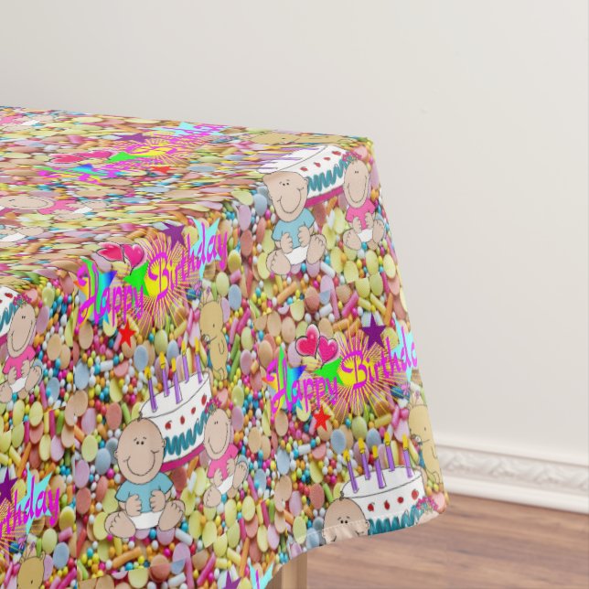 Happy Birthday Tablecloth Kids (In Situ)