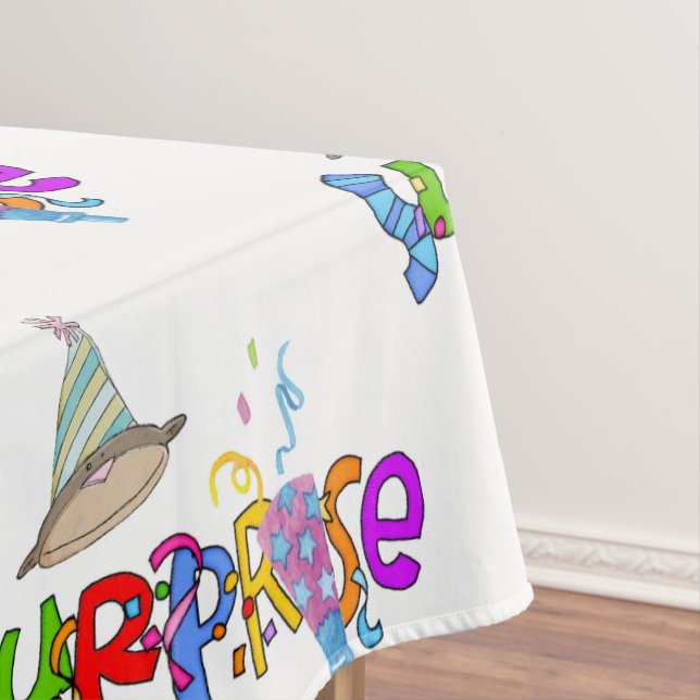 Happy Birthday Tablecloth Surprise (In Situ)