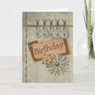 Happy Birthday Tags Card