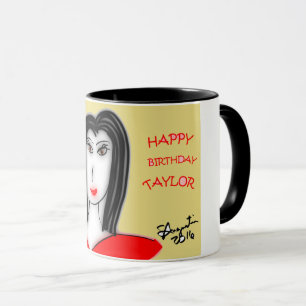 HAPPY BIRTHDAY TAYLOR MUG