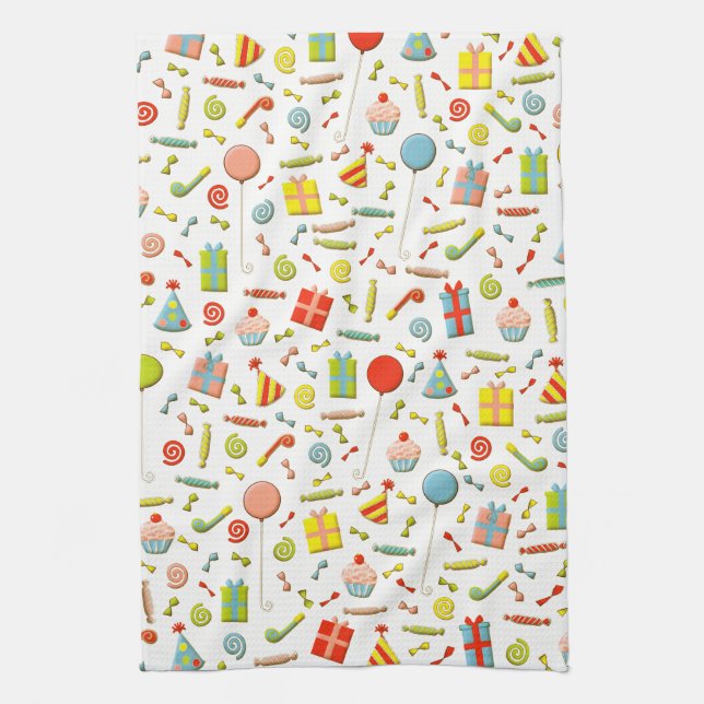 Happy Birthday Tea Towel (Vertical)