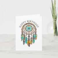 Happy Birthday Teal Dreamcatchers Mystical