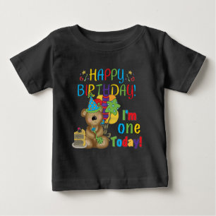 Happy Birthday Teddy Bear 1st T-shirts and Gifts