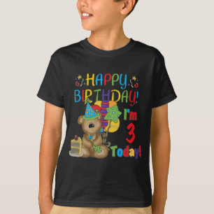 Happy Birthday Teddy Bear 3rd Tshirts and Gifts
