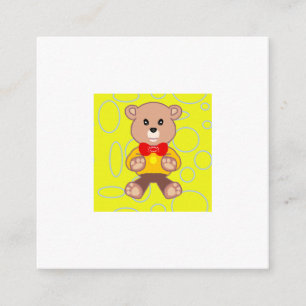 Happy Birthday Teddy Bear Enclosure Card