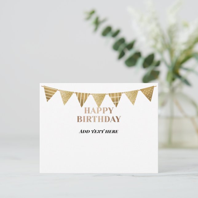 Happy Birthday Template (Standing Front)