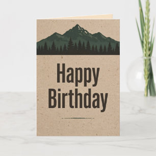 Happy Birthday Tennessee Mountain Card