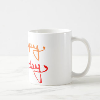 Happy Birthday Text Coffee Mug
