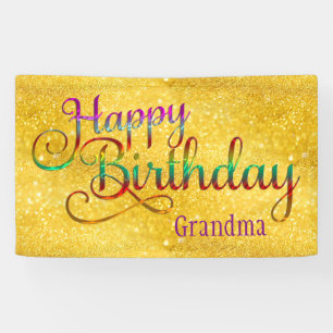 HAPPY BIRTHDAY - text design + your own ideas Banner