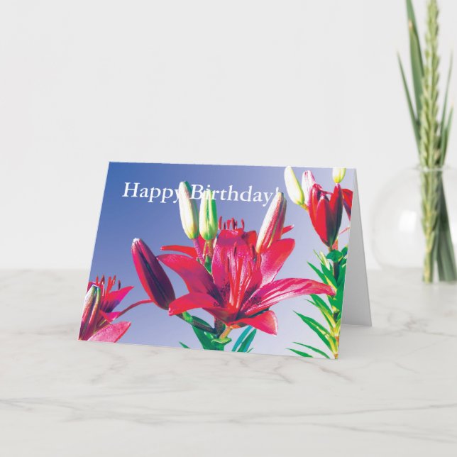 Happy Birthday! Thank You Card (Front)