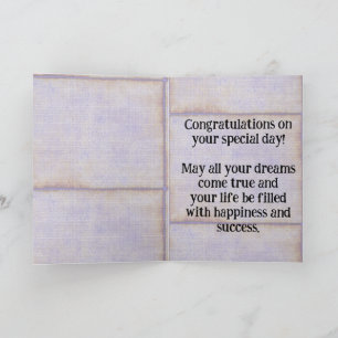 Happy Birthday Thank You Card