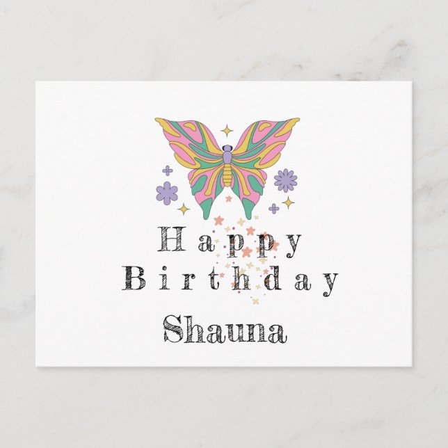 Happy birthday thank you card (Front)