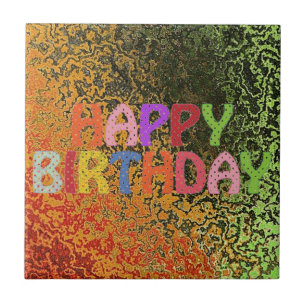 Happy Birthday Tile