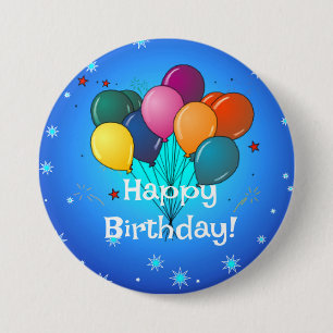 Happy Birthday...time to celebrate! 7.5 Cm Round Badge