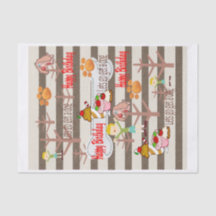 Happy Birthday Tissue Paper Wish for a dog