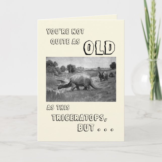 Happy Birthday to a Dinosaur Card (Front)