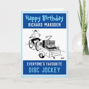Happy Birthday to a Disc Jockey Card