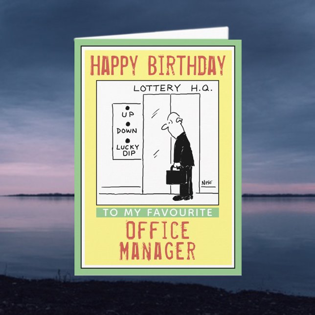 Happy Birthday to a Office Manager. Card (Creator Uploaded)