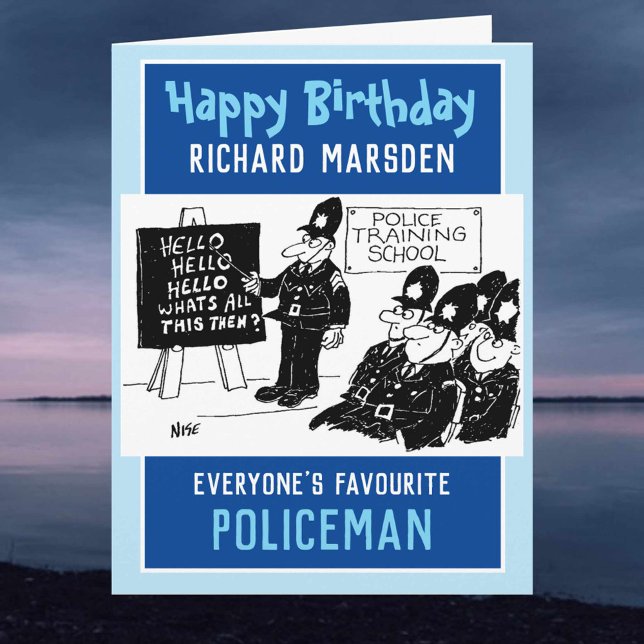Happy Birthday To a Policeman Card (Creator Uploaded)