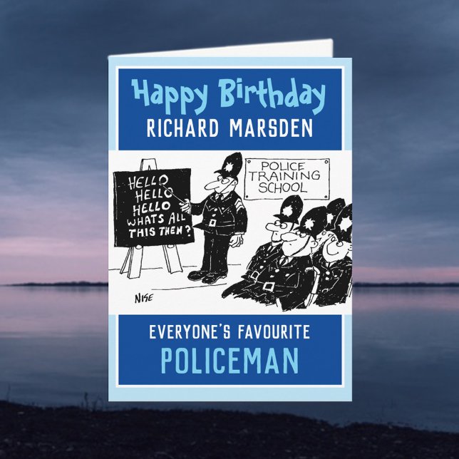 Happy Birthday To a Policeman Card (Creator Uploaded)