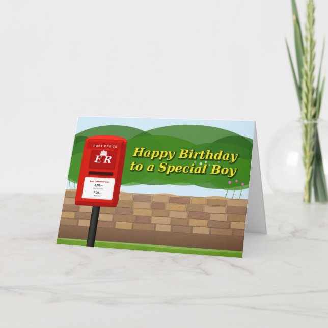 Happy birthday to a special boy card (Front)