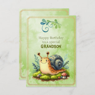 Happy Birthday To a Special Grandson Card