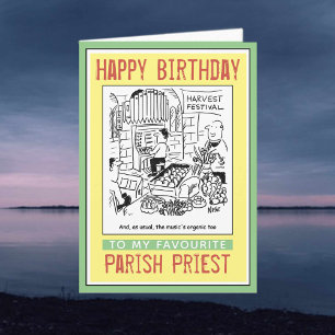 Happy Birthday to a Vicar or Parish Priest. Card